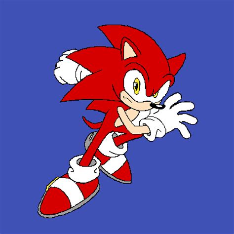 Pixilart Fire Sonic By Cyclonealt