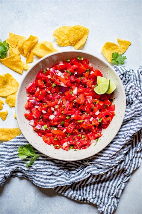 5 Minute Chunky Tomato Salsa W Fresh Tomatoes Real Food Whole Life