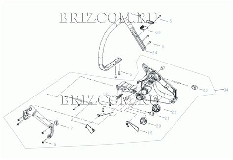 Корпус и ручка бензопилы Partner P340S | купить в Москве в интернет ...