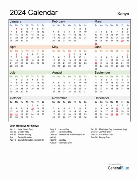 2024 Academic Calendar Kenya Term Dates Emmi Maureen