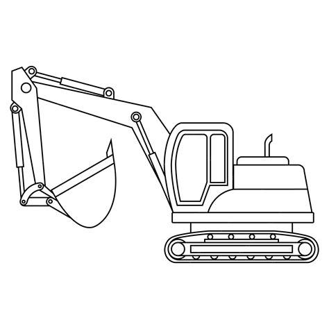 Premium Vector | A drawing of a bulldozer