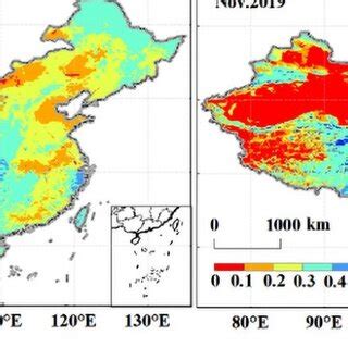 Spatial distribution of verified soil moisture in 2019. Spatial ...