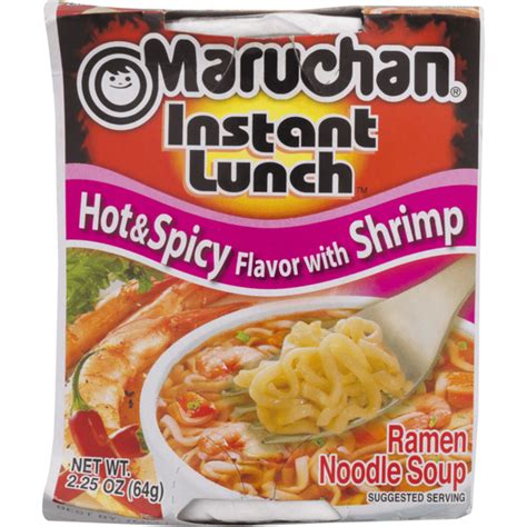 Maruchan Instant Lunch Hot Spicy Flavor With Shrimp 2 25 Oz Instacart