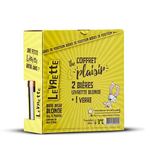 BIERE BLONDE COFFRET LEVRETTE BLONDE 2 33CL 1 VERRE France