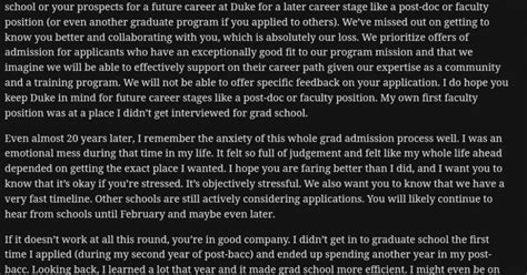 A Kind Rejection Letter Gets High Grades Trinity College Of Arts