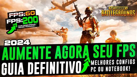 COMO AUMENTAR O FPS NO PUBG 2024 MELHORES CONFIGURAÇÕES PARA MAIS FPS