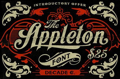 35 Beautiful Vintage Fonts For Your Designs Inspirationfeed Poster