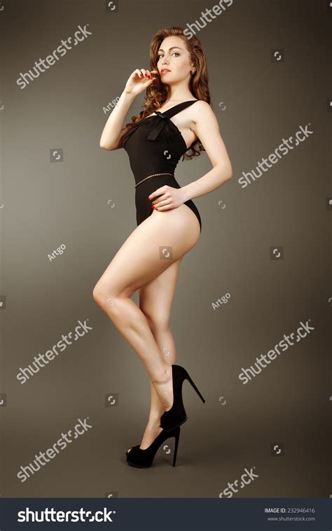Studio Photo Sexy Woman Black Lingerie Stock Photo Shutterstock