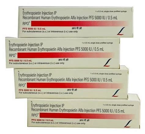 PFS 5000 IU Injection IP, Prescription at ₹ 1650/unit in Pune | ID ...