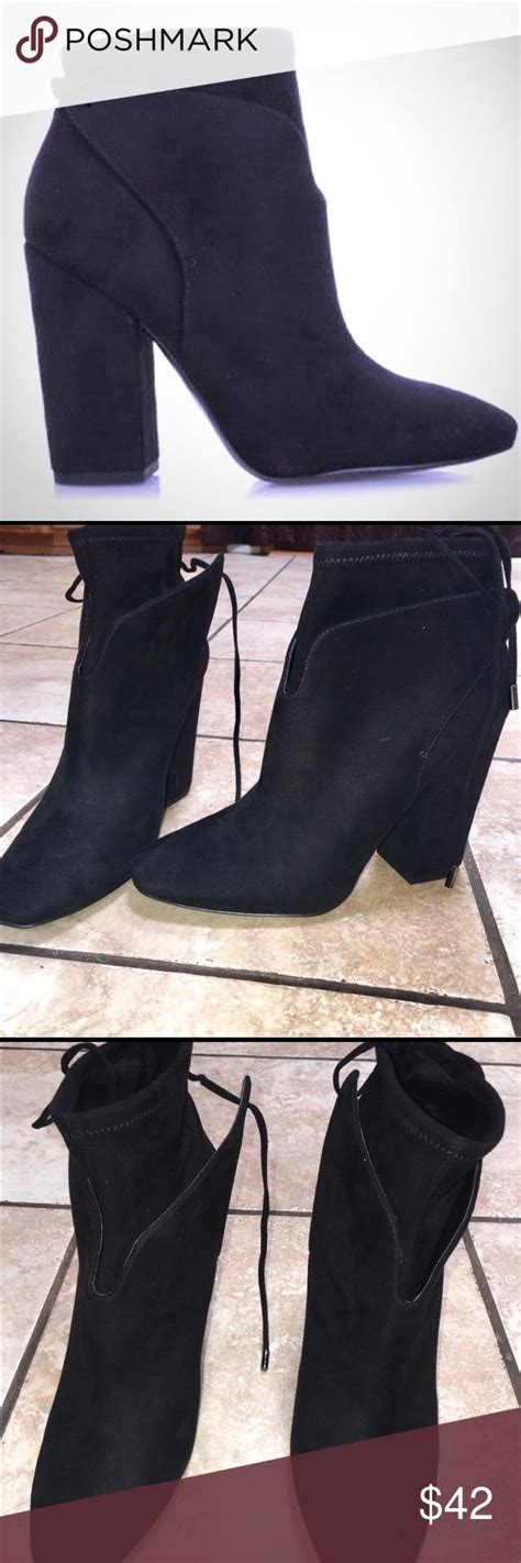 Kendal Kylie Sueded Black Ankle Boot Beautiful Ankle Boot