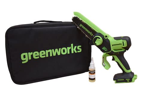 Аккумуляторная цепная мини-пила Greenworks G24MCS10K2 2008207UA купить ...