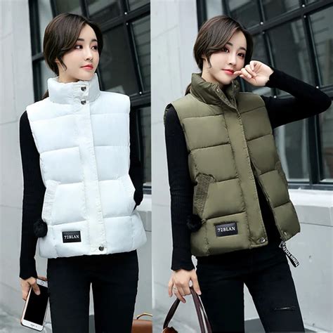 Women Winter Vest Waistcoat Spring Autumn Vest Female Casual Warm Vests Womens Sleeveless