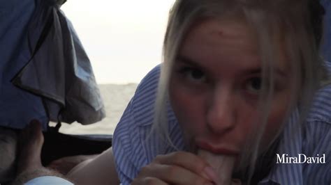 Mira David Cfnm Blonde Teen Fucked Clothed On Public Beach