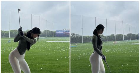 Hot girl phòng gym xứ Trung mê đánh golf rèn đường cong hoàn mỹ Báo