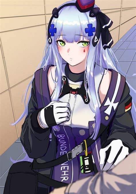 3匹の小蜘蛛 On Twitter ドルフロのhk416 「見てて。」ってセリフが凄く可愛い ドールズフロントライン イラスト