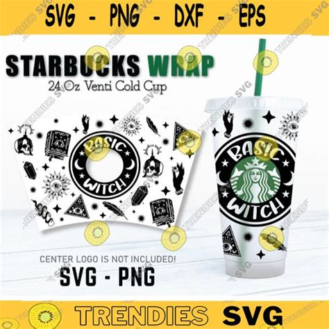 Starbucks Basic Witch Cup Svg Magic Tarot Occult Starbucks Cold Cup Svg