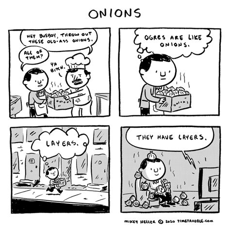 「i Drew A Comic About Onions 」mikey Hellerの漫画