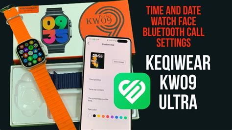 Keqiwear Kw Ultra Smartwatch Keqiwear Kw Ultra Time And Date