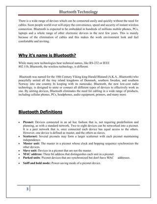 Bluetooth Technology PDF