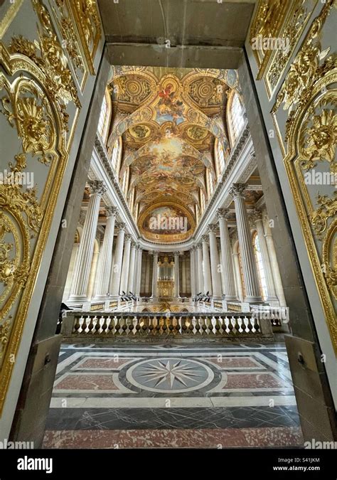 Entrance To The Royal Chapel At The Palace Of Versailles Stock Photo