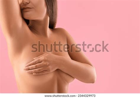 Naked Woman Covering Her Breast On Stock Photo Shutterstock