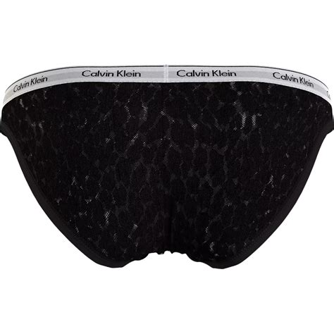 Calvin Klein Bikini Damskie Majtki P Czarne Qd E Ub