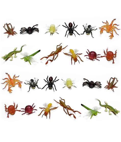 Fun Central Az917 12 Pcs 2 Inch Assorted Mini Insect Figures Plastic