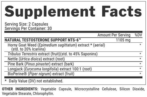 Vitrix Nutrex - Libido Support - 60 cápsulas