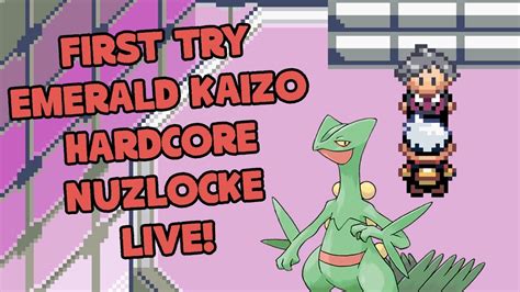 Beating Pokemon Emerald Kaizo Hardcore Nuzlocke On My First Try Ever