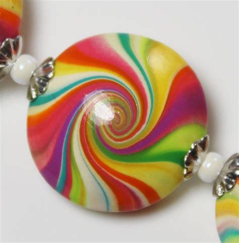 Polymer Clay Beads Swirl Beads Polymer Clay Swirl Beads Etsy Clay