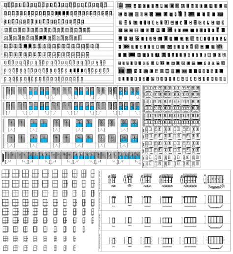 2d Porte Et Collection De Fenêtre Thousands Of Free Autocad Drawings