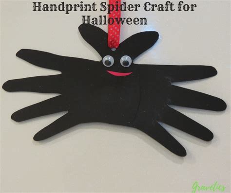 Handprint Spider Craft For Halloween Easy Halloween Crafts For Kids