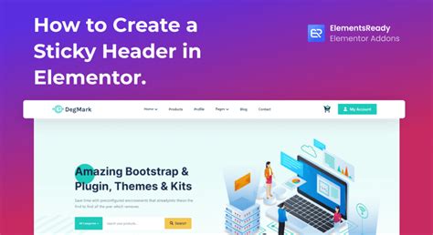 How To Create A Sticky Header With Elementor ElementsReady