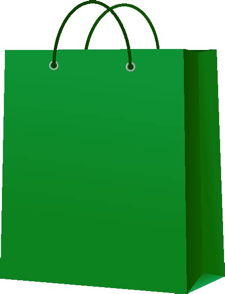 Paper Bag Dark Green Vector Icon Svg Vector Public Domain Icon