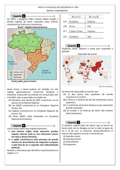 GEOGRAFIA 9 ANO 70 ATIVIDADES PROVAS AVALIAÇÕES EXERCÍCIOS