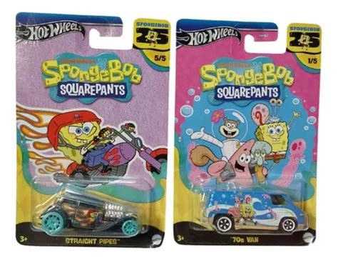 Hot Wheels Bob Esponja A Os Squarepants Set Pz Tarj Usa Env O Gratis