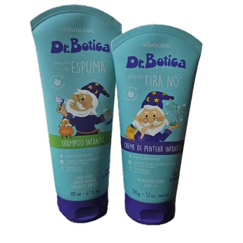 oBoticario Kit Dr Botica Shampoo Poción de espuma 200mL y Crerma de