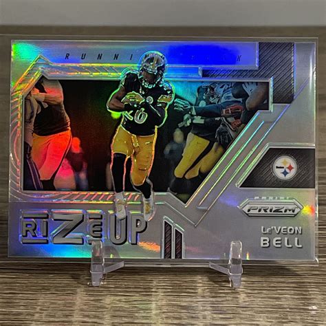 Panini Prizm Le Veon Bell Rize Up Silver Prizm Pittsburgh