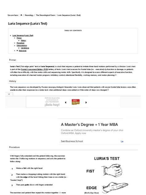 Luria Sequence (Luria's Test) - PsychDB | PDF | Executive Functions ...