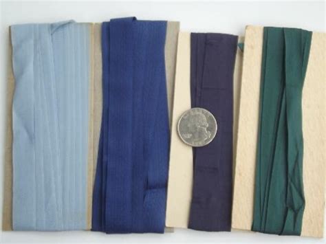 vintage rayon ribbon seam binding, seam tape sewing trim lot