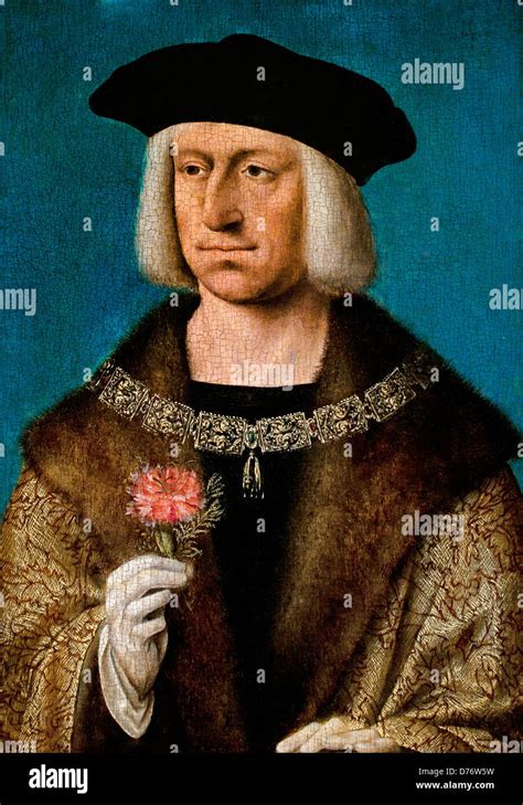 Portrait Of The Holy Roman Emperor Maximilian I 1459 1519 Joos Van