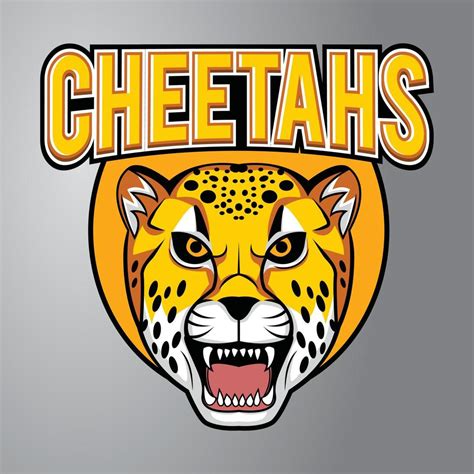 cheetah mascot logo  vector art  vecteezy
