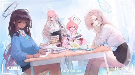 Studying & Dessert [Blue Archive] : r/Joshi_Kosei