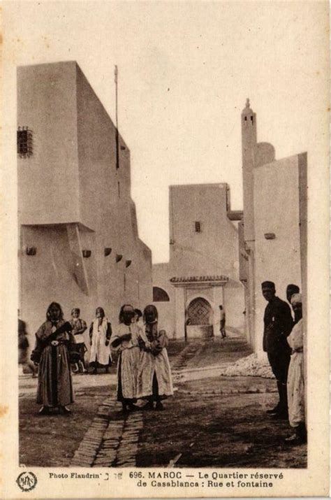 PC CPA Casablanca Quartier Reserve Prostitution FEMALE ETHNIC NUDE