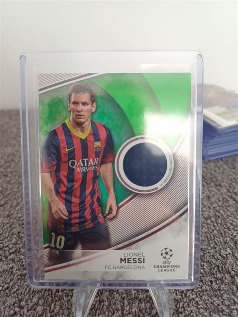 Topps Flagship Ucc Lionel Messi Player Worn Patch Barcelona