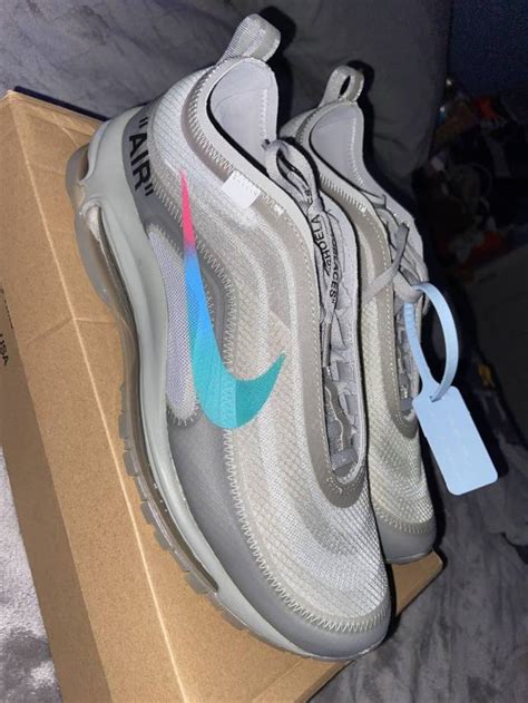 Nachweisbarer Kranke Person Verrückt werden off white nike air max 97