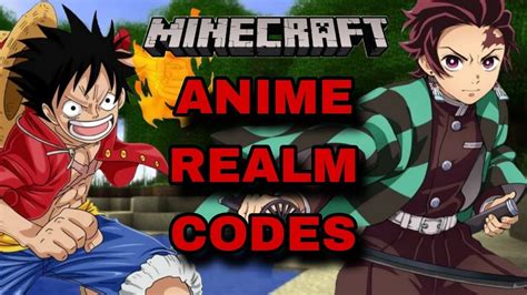 BEST ANIME REALM CODES FOR BEDROCK EDITION YouTube