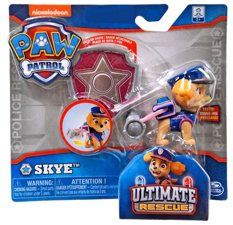 Paw Patrol Ultimate Rescue Skye Exclusive Figure Badge Spin Master Toywiz