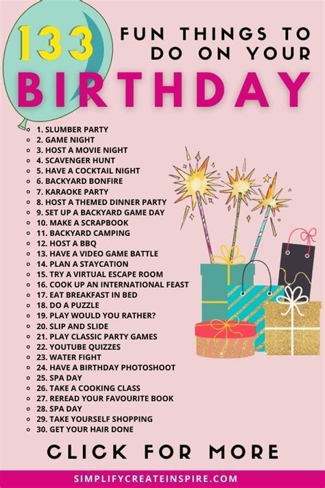 Fun Things To Do On Your Birthday To Make It Memorable Birthday