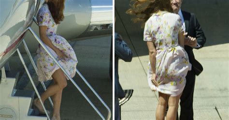 Kate Middleton Almost Flashes Her Undies As Wind Blows Dress Up On First Australia Visit